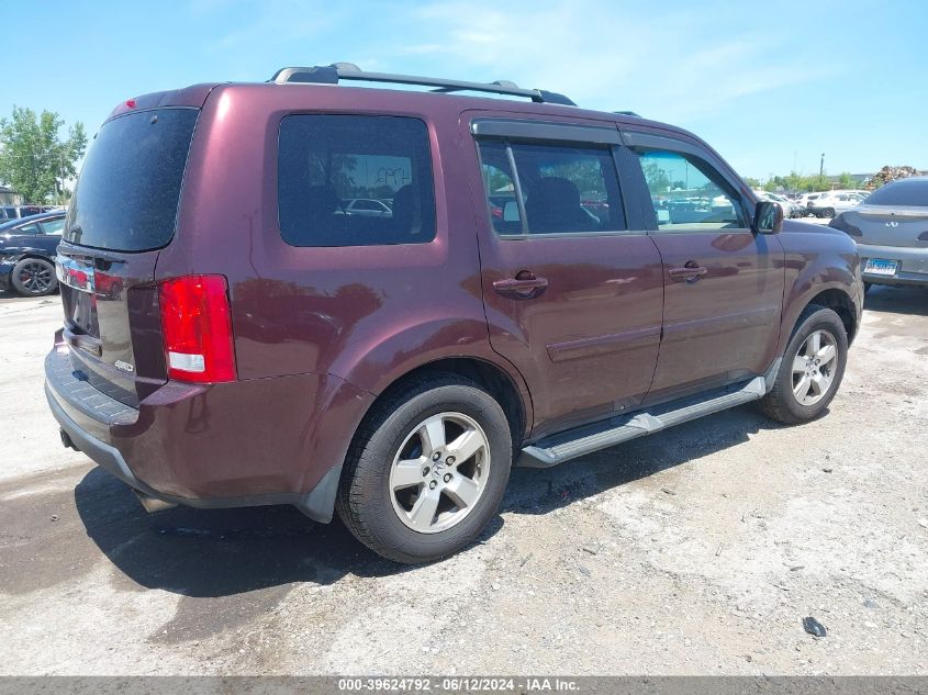 2010 Honda Pilot Ex-L VIN: 5FNYF4H66AB021388 Lot: 39624792