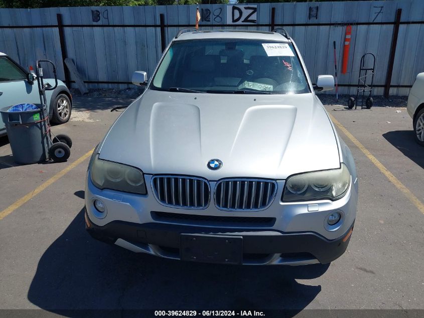 2008 BMW X3 3.0Si VIN: WBXPC93488WJ03283 Lot: 39624829