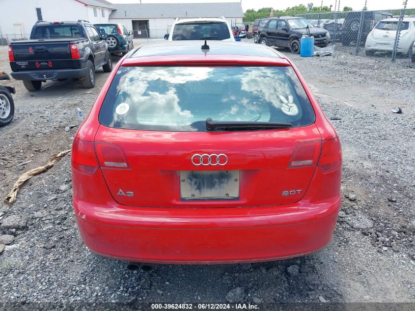 2008 Audi A3 2.0T VIN: WAUNF78P78A076879 Lot: 39624832