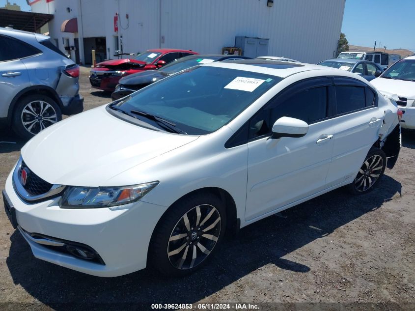 2014 Honda Civic Ex-L VIN: 19XFB2F93EE200195 Lot: 39624853