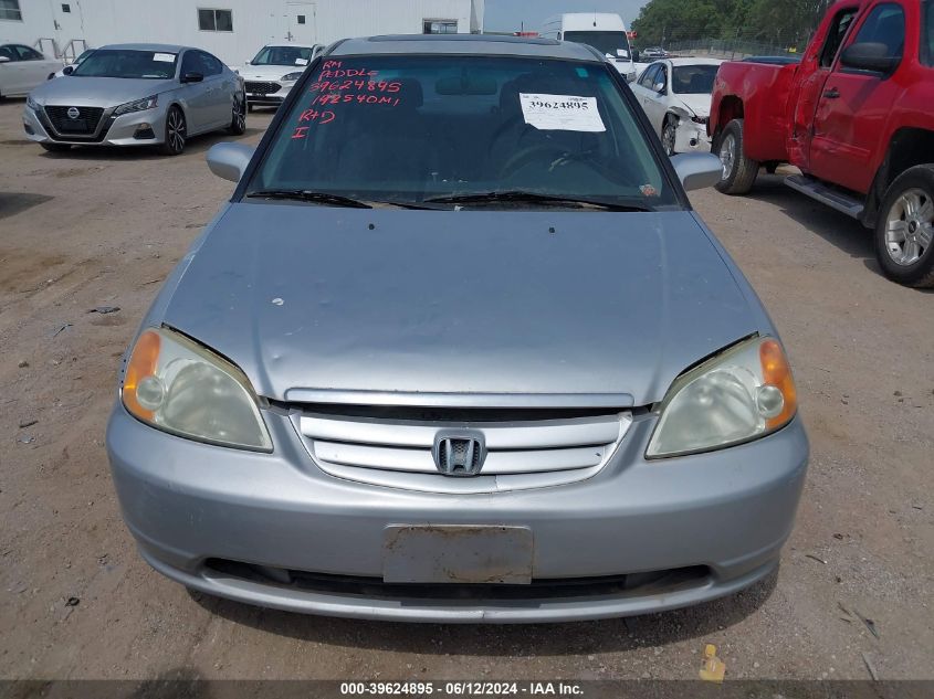 2003 Honda Civic Ex VIN: 2HGES26773H535215 Lot: 39624895