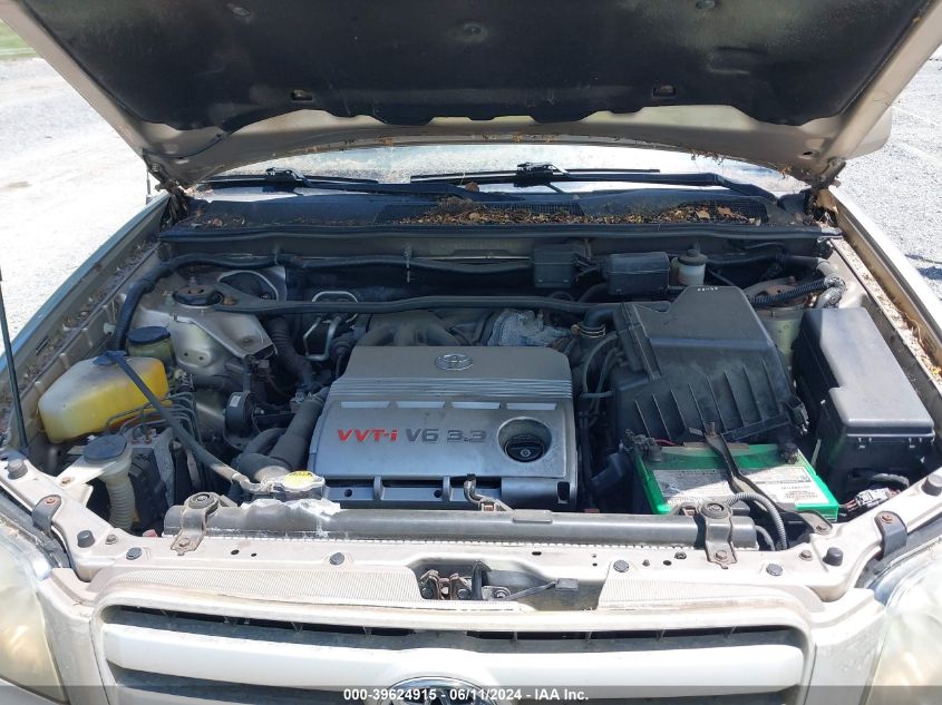 2004 Toyota Highlander V6 VIN: JTEEP21A840054927 Lot: 39624915