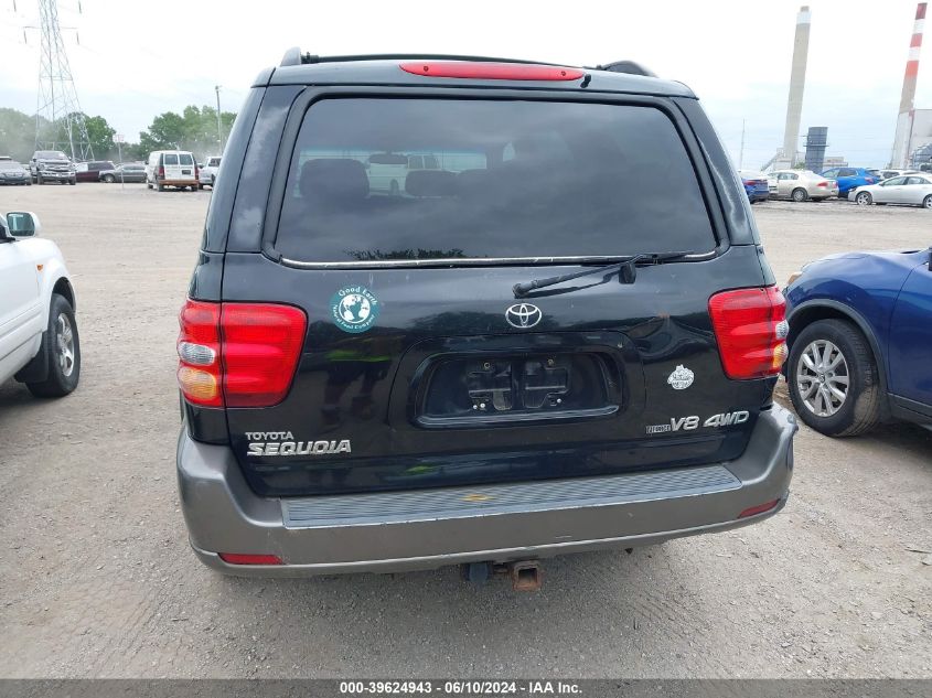 2003 Toyota Sequoia Sr5 V8 VIN: 5TDBT44A73S203544 Lot: 39624943