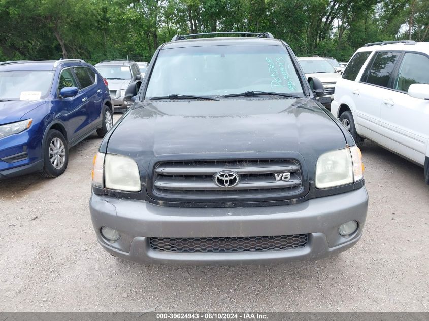 2003 Toyota Sequoia Sr5 V8 VIN: 5TDBT44A73S203544 Lot: 39624943