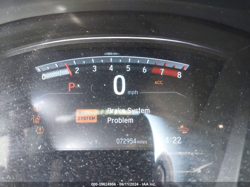 2019 Honda Cr-V Ex VIN: 2HKRW1H54KH514547 Lot: 39624956