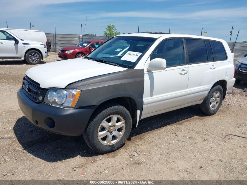 2003 Toyota Highlander V6 VIN: JTEHF21A830103154 Lot: 39625006