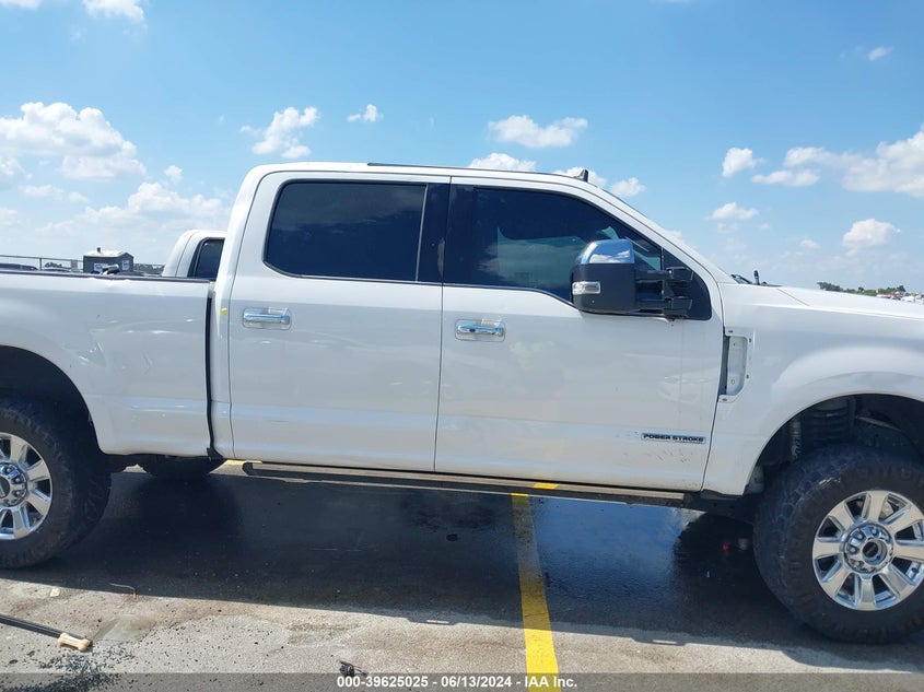 2019 Ford F-250 Platinum VIN: 1FT7W2BT2KEF39290 Lot: 39625025