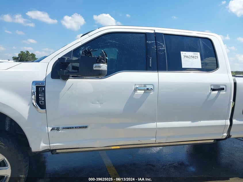 2019 Ford F-250 Platinum VIN: 1FT7W2BT2KEF39290 Lot: 39625025