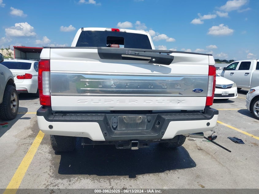 2019 Ford F-250 Platinum VIN: 1FT7W2BT2KEF39290 Lot: 39625025