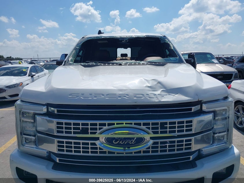 2019 Ford F-250 Platinum VIN: 1FT7W2BT2KEF39290 Lot: 39625025