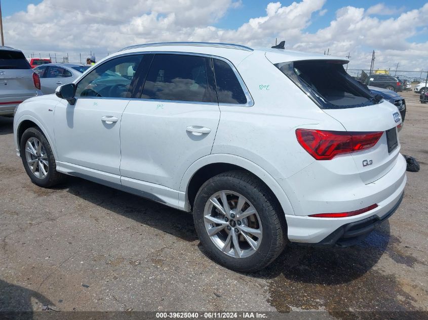 2024 Audi Q3 Premium 45 Tfsi S Line Quattro Tiptronic VIN: WA1DECF34R1035941 Lot: 39625040