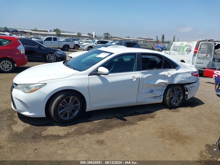 2016 Toyota Camry Se VIN: 4T1BF1FK0GU240539 Lot: 39625051