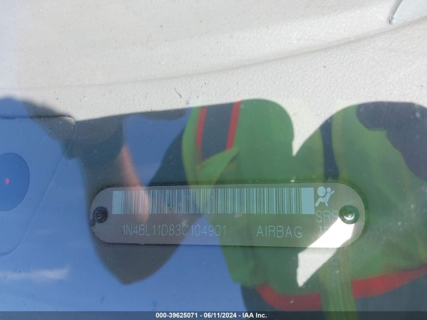 2003 Nissan Altima 3.5 Se VIN: 1N4BL11D83C104901 Lot: 39625071