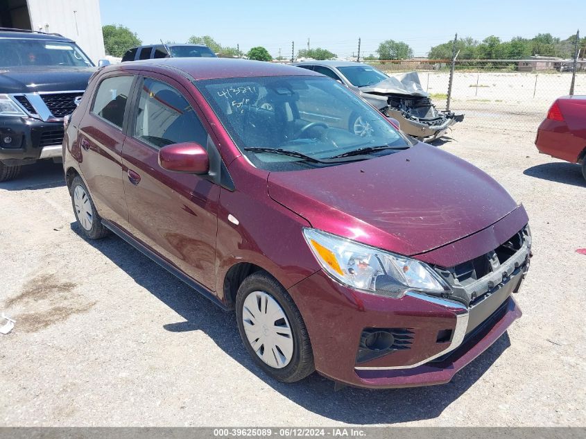 2022 Mitsubishi Mirage Es/Le VIN: ML32AUHJ7NH003872 Lot: 39625089