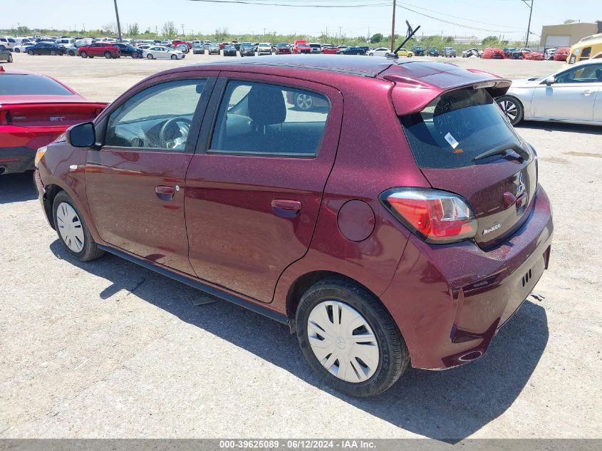 2022 Mitsubishi Mirage Es/Le VIN: ML32AUHJ7NH003872 Lot: 39625089