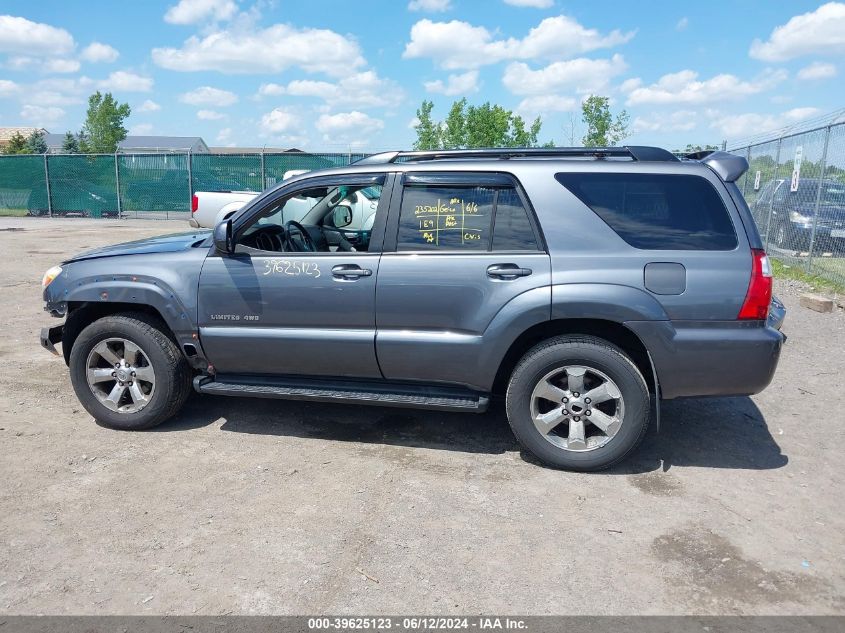2007 Toyota 4Runner Limited V8 VIN: JTEBT17R270066145 Lot: 39625123