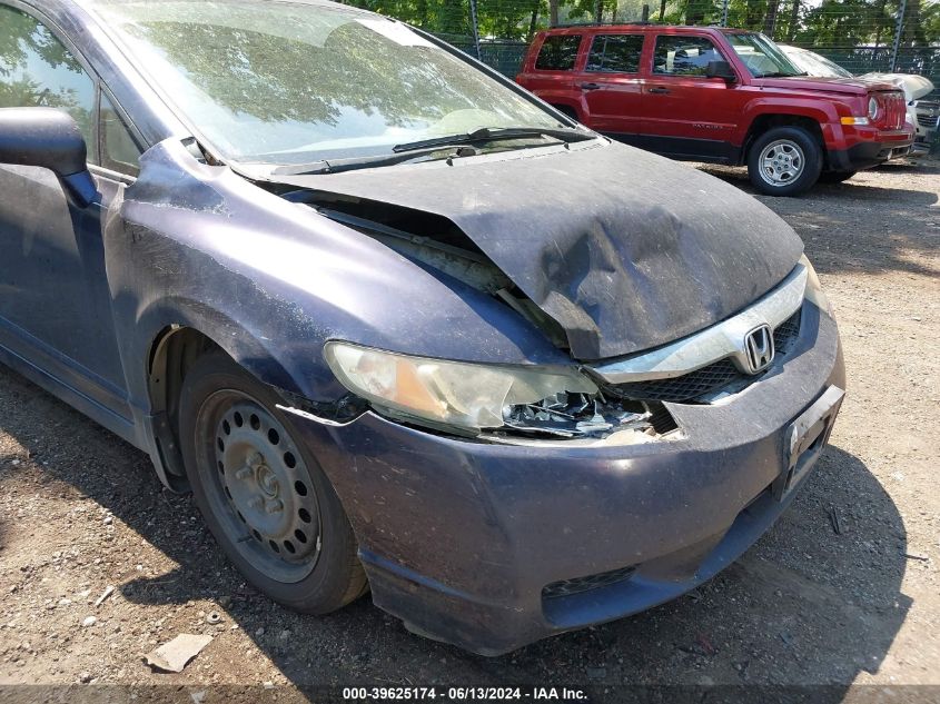 2009 Honda Civic Lx VIN: 2HGFA16529H547832 Lot: 39625174