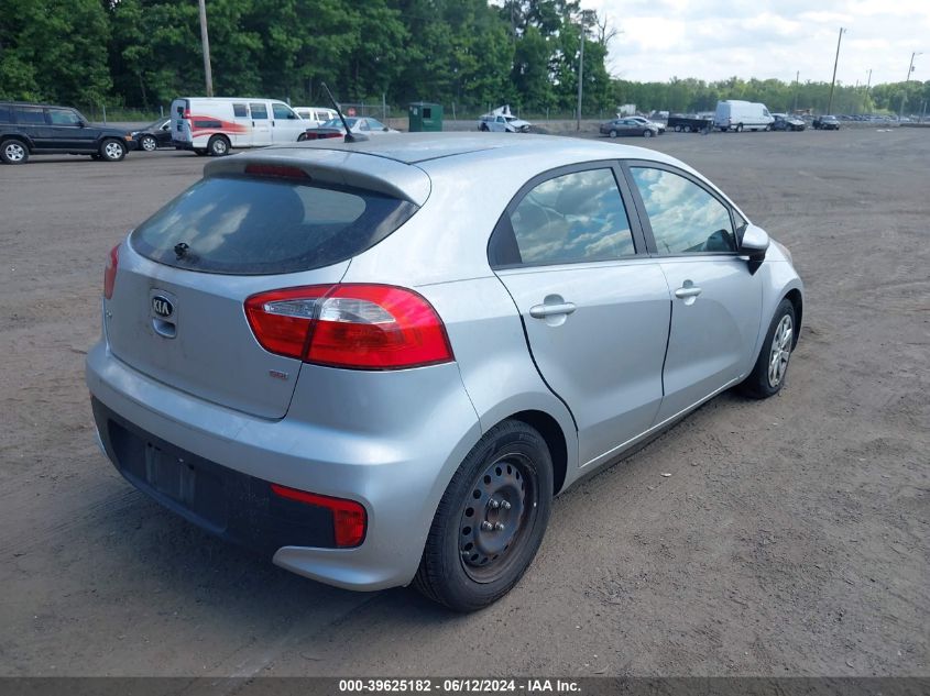 2016 Kia Rio Lx VIN: KNADM5A31G6601501 Lot: 39625182