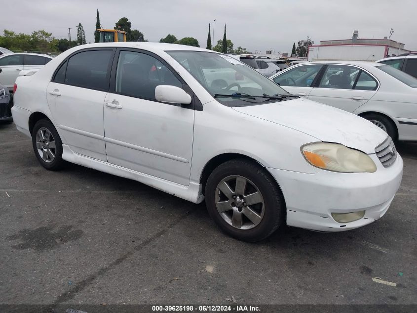 2003 Toyota Corolla S VIN: 1NXBR32E53Z051544 Lot: 39625198