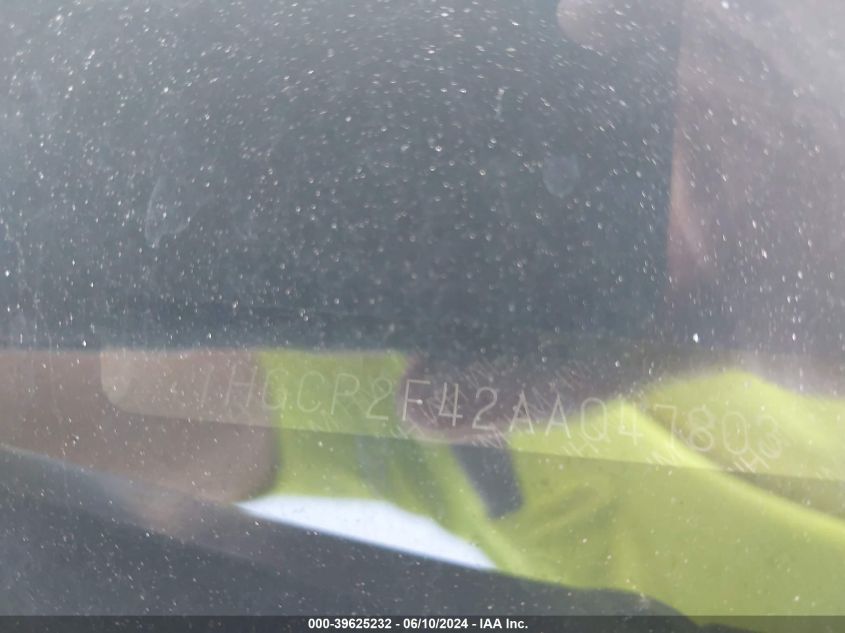 2010 Honda Accord Lxp VIN: 1HGCP2F42AA047803 Lot: 39625232