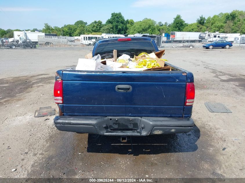 2002 Dodge Dakota VIN: 1B7FL16X12S530416 Lot: 39625244