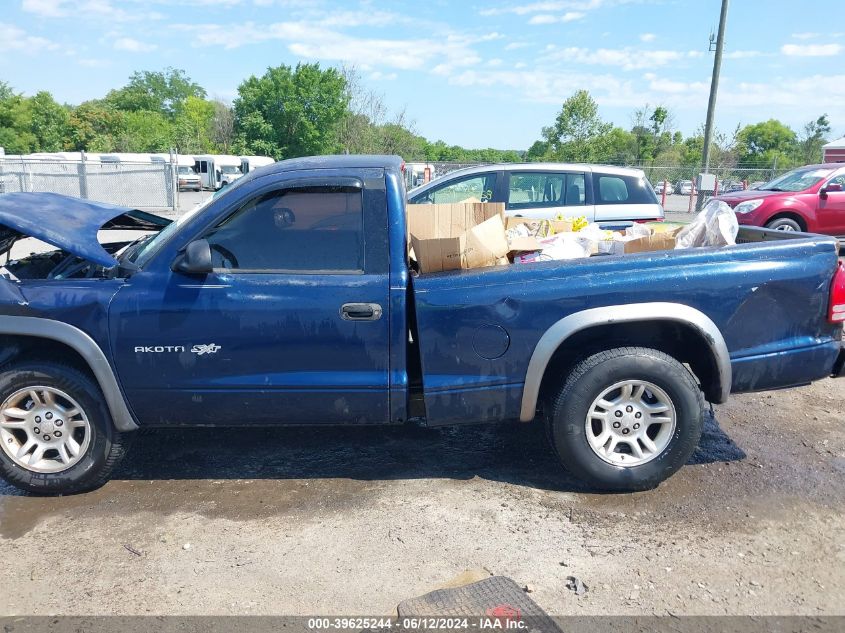 2002 Dodge Dakota VIN: 1B7FL16X12S530416 Lot: 39625244