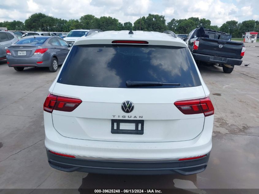 2022 Volkswagen Tiguan 2.0T S VIN: 3VV1B7AX4NM164375 Lot: 39625248