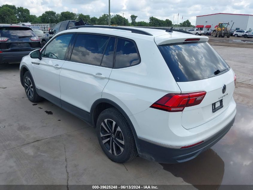 2022 Volkswagen Tiguan 2.0T S VIN: 3VV1B7AX4NM164375 Lot: 39625248