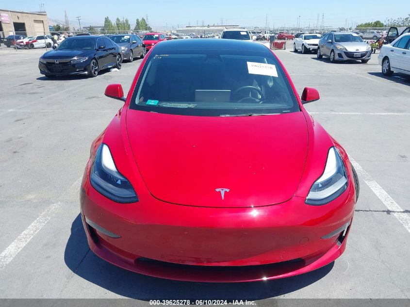 2022 Tesla Model 3 Long Range Dual Motor All-Wheel Drive VIN: 5YJ3E1EB0NF139245 Lot: 39625278