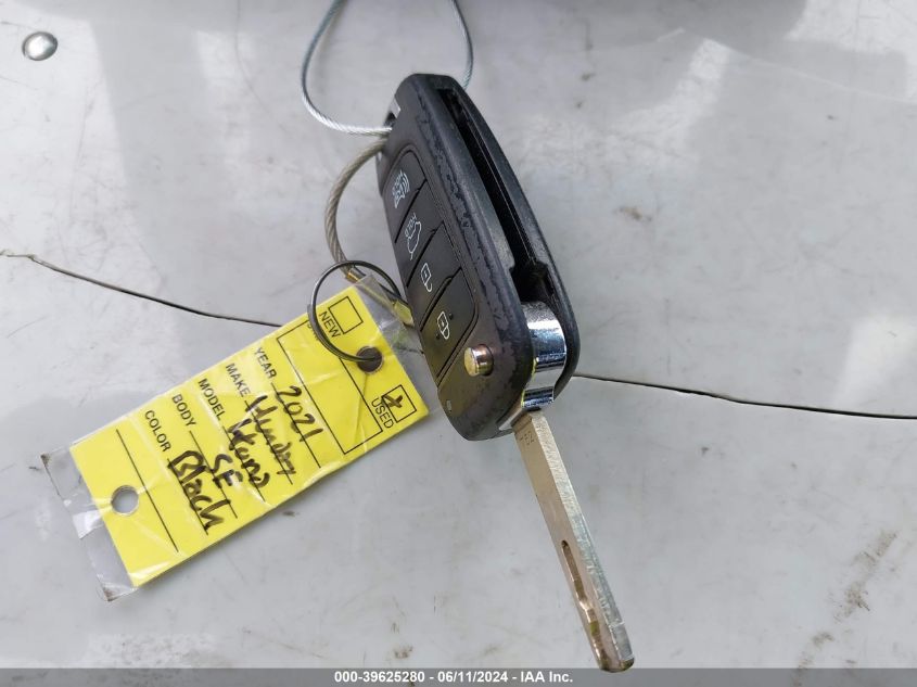 2021 Hyundai Kona Se VIN: KM8K12AA6MU660272 Lot: 39625280