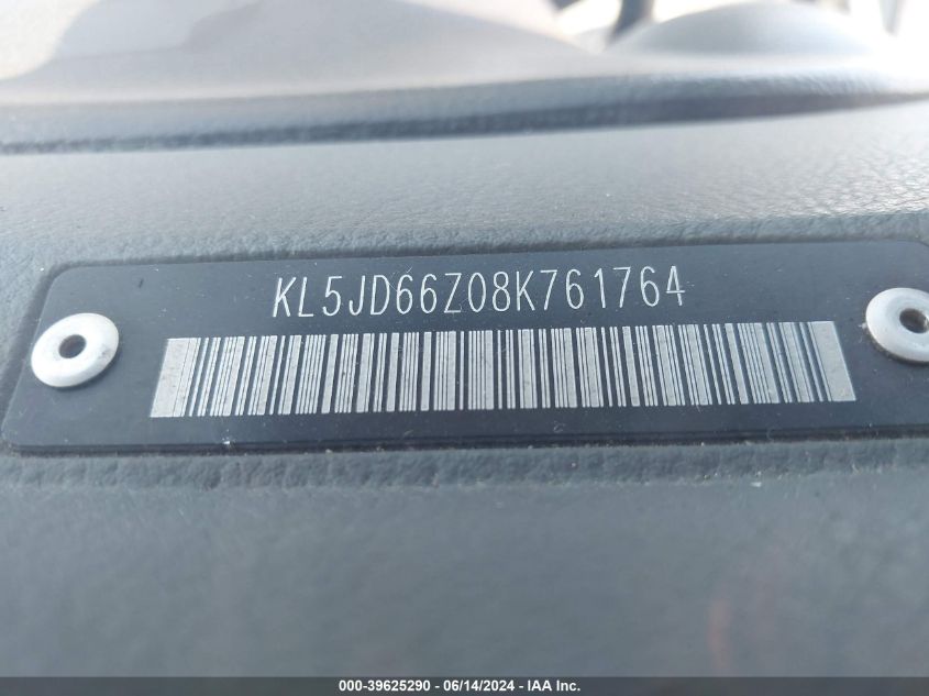 2008 Suzuki Reno VIN: KL5JD66Z08K761764 Lot: 39625290