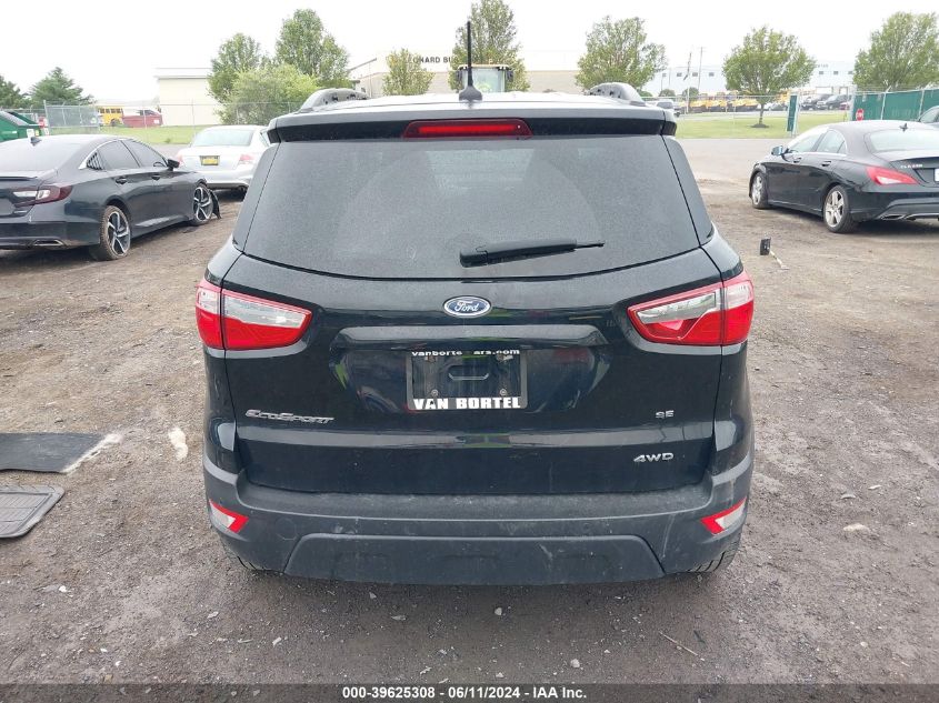 2021 Ford Ecosport Se VIN: MAJ6S3GL0MC397192 Lot: 39625308