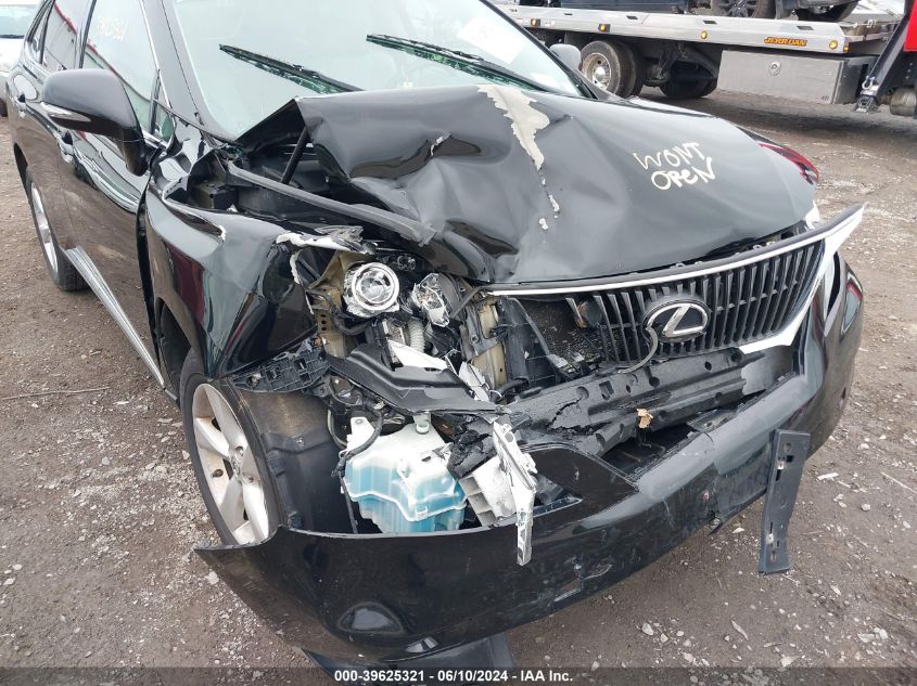 2010 Lexus Rx 350 VIN: 2T2BK1BA9AC050476 Lot: 39625321