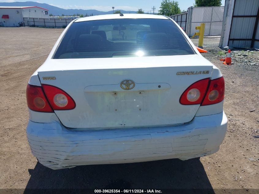 2005 Toyota Corolla Le VIN: 1NXBR32E75Z360306 Lot: 39625354