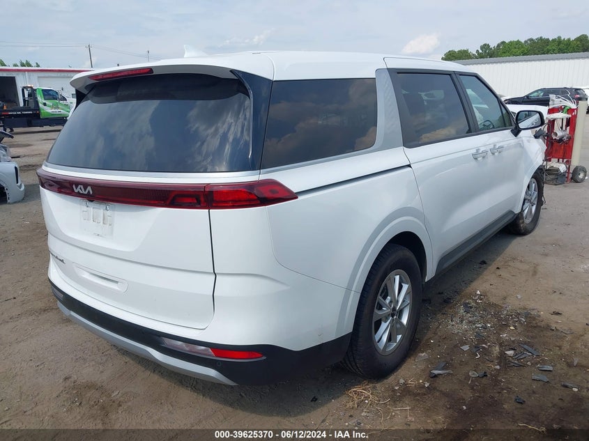 2022 Kia Carnival Mpv Lx Seat Package VIN: KNDNB4H31N6156137 Lot: 39625370