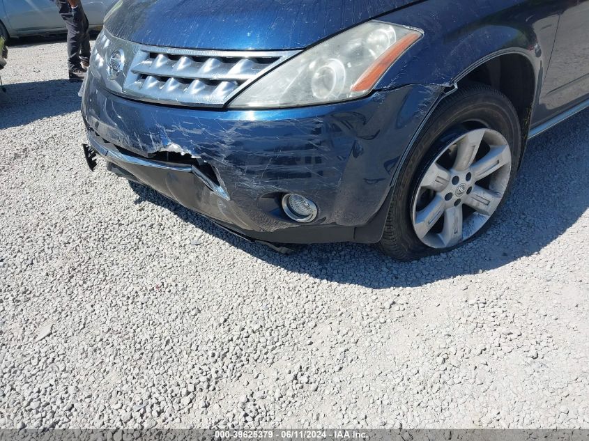 2006 Nissan Murano Sl VIN: JN8AZ08W16W552362 Lot: 39625379