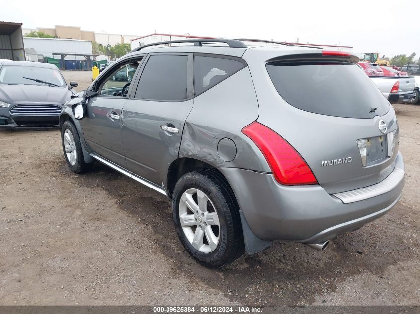 2006 Nissan Murano Sl VIN: JN8AZ08T06W426385 Lot: 39625384