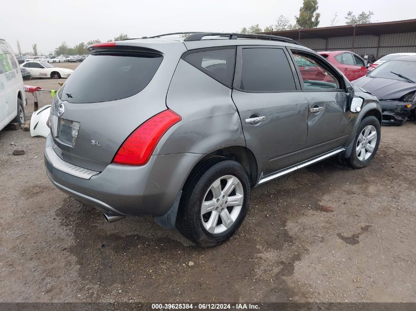 2006 Nissan Murano Sl VIN: JN8AZ08T06W426385 Lot: 39625384