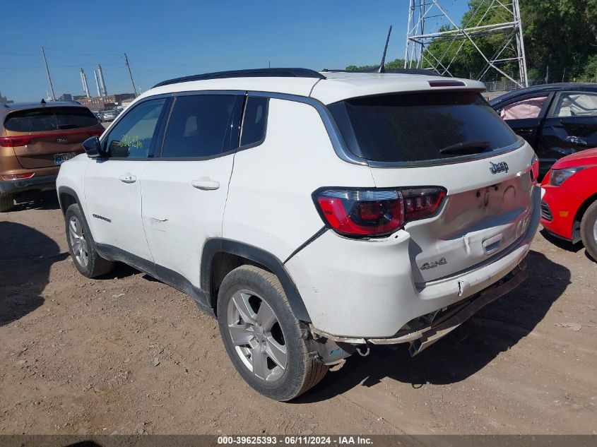 2022 Jeep Compass Latitude 4X4 VIN: 3C4NJDBBXNT183099 Lot: 39625393