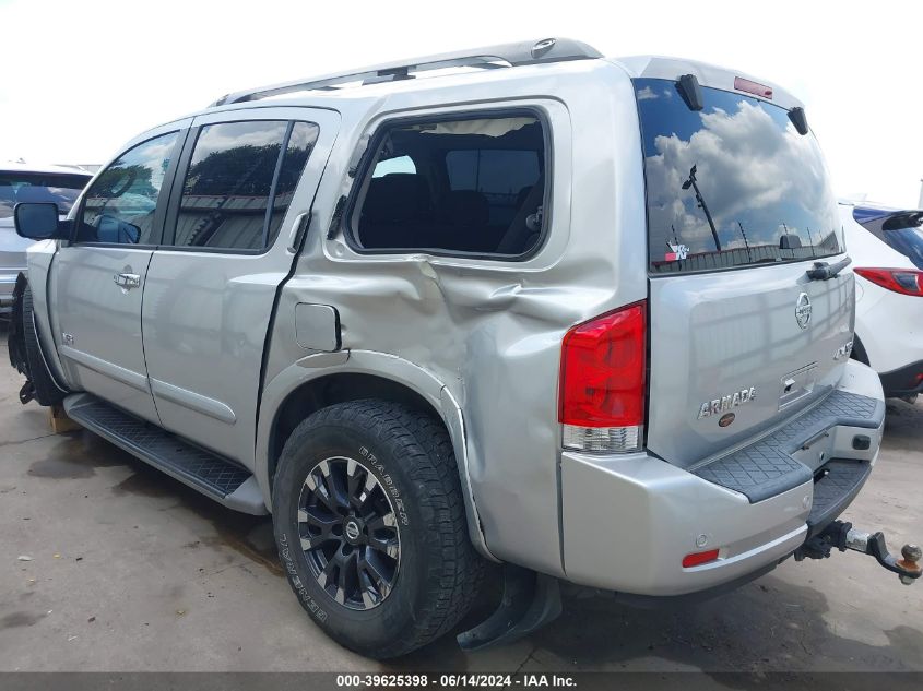 2008 Nissan Armada Se VIN: 5N1AA08C98N607525 Lot: 39625398