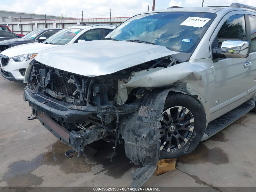 2008 Nissan Armada Se VIN: 5N1AA08C98N607525 Lot: 39625398