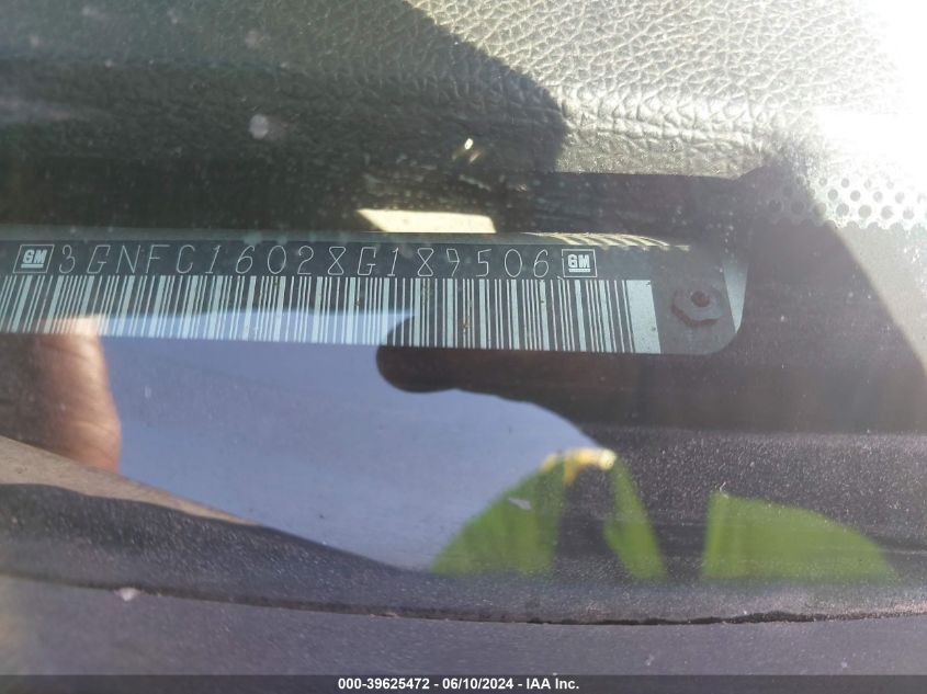 2008 Chevrolet Suburban 1500 Ltz VIN: 3GNFC16028G189506 Lot: 39625472