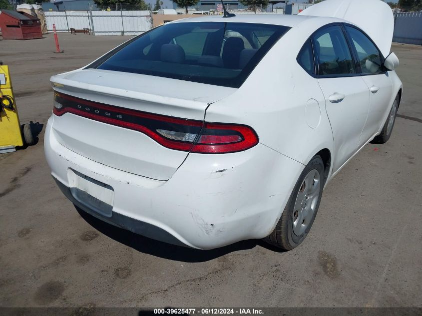 2015 Dodge Dart Se VIN: 1C3CDFAA8FD144722 Lot: 39625477