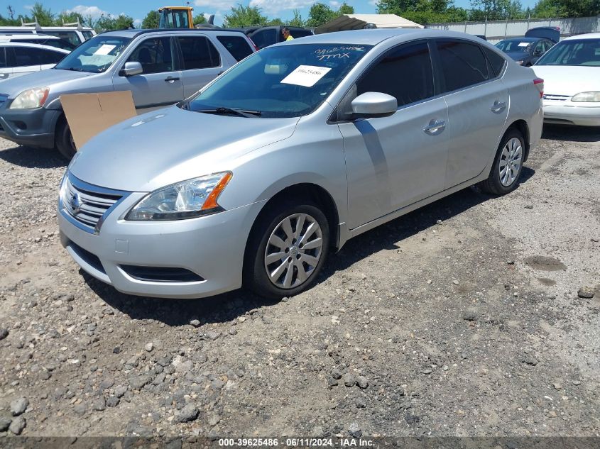 2013 Nissan Sentra Sv VIN: 3N1AB7AP4DL648178 Lot: 39625486