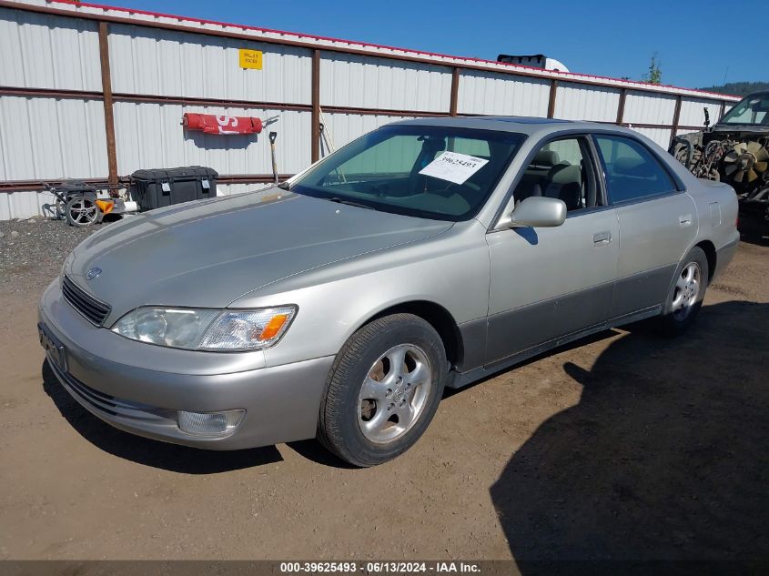 1999 Lexus Es 300 VIN: JT8BF28G2X0206921 Lot: 39625493