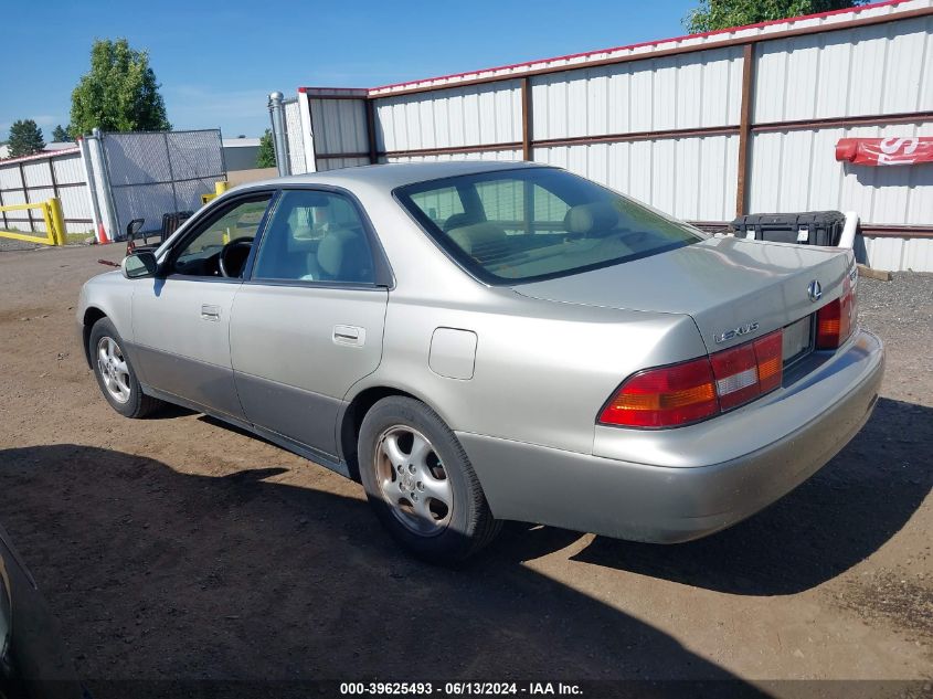 1999 Lexus Es 300 VIN: JT8BF28G2X0206921 Lot: 39625493