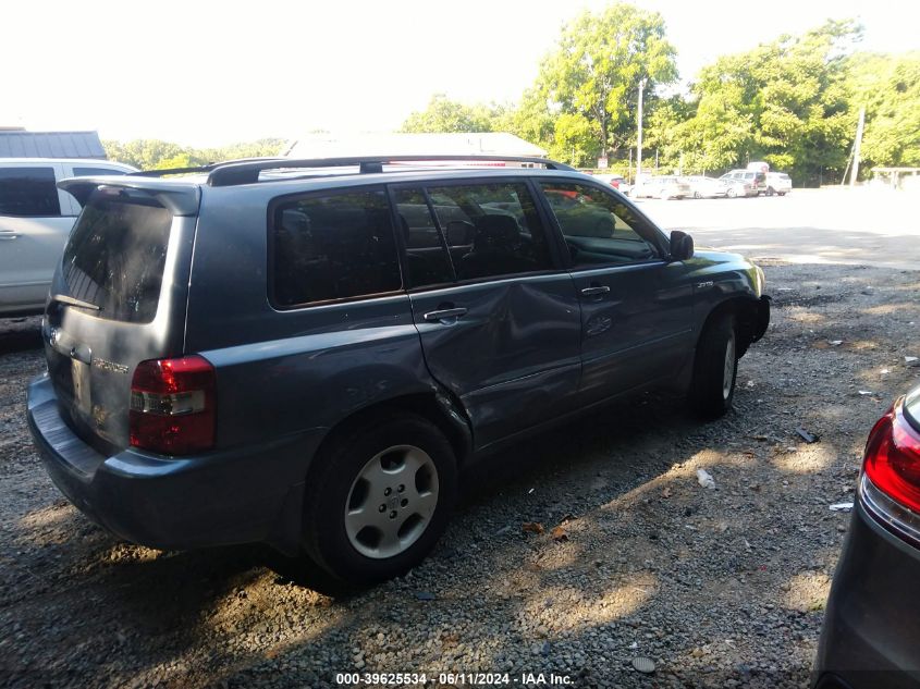 2005 Toyota Highlander Limited V6 VIN: JTEEP21A350119720 Lot: 39625534