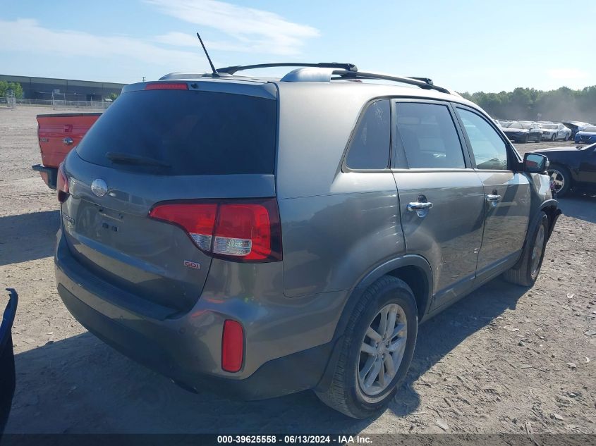 2015 Kia Sorento Lx VIN: 5XYKT4A69FG556675 Lot: 39625558