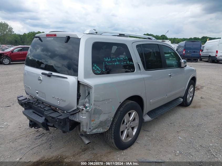 2012 Nissan Armada Platinum VIN: 5N1AA0NC5CN604537 Lot: 39625570