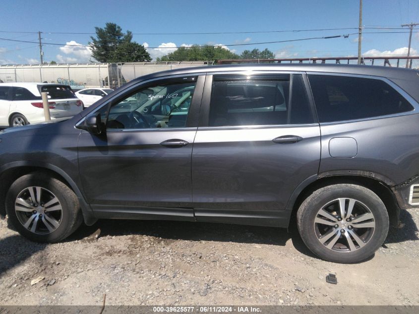 2017 Honda Pilot Ex VIN: 5FNYF5H37HB001687 Lot: 39625577